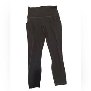 Lululemon Align High Rise Crop with Side Pockets 23" Gray Size 6 LW6BKKS Damage